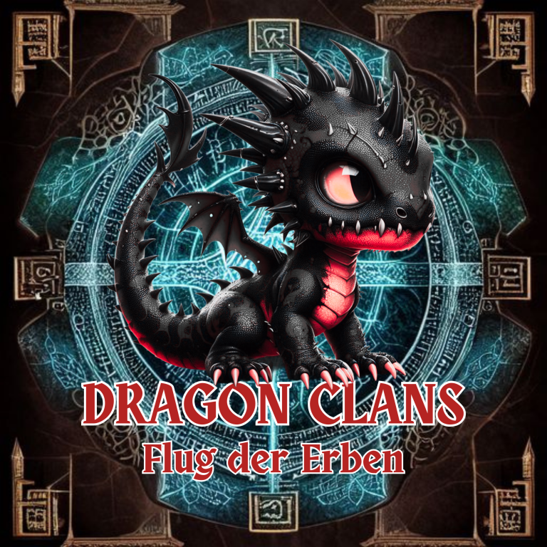 Kartenspiel Dragon Clans -Wer ist der schnellste und cleverste Drachen? Wer kommt als erster ins Ziel?